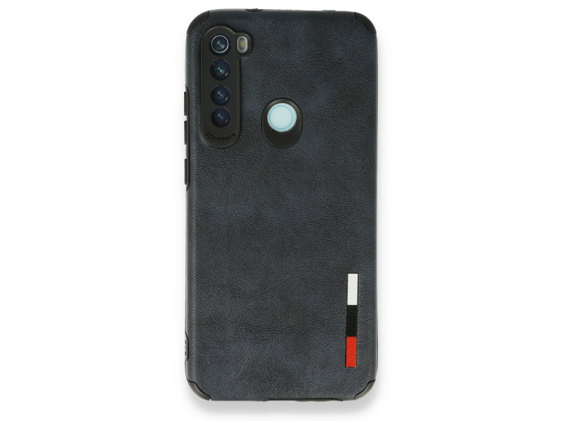 Newface Xiaomi Redmi Note 8 Kılıf Loop Deri Silikon - Lacivert