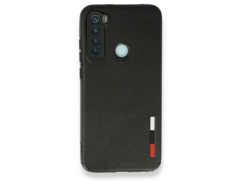 Newface Xiaomi Redmi Note 8 Kılıf Loop Deri Silikon - Siyah