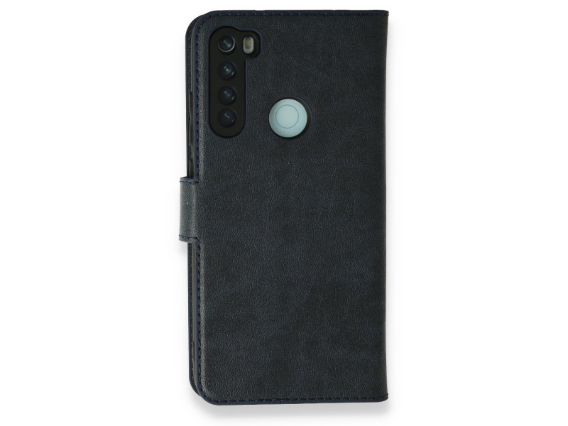 Newface Xiaomi Redmi Note 8 Kılıf Trend S Plus Kapaklı Kılıf - Lacivert