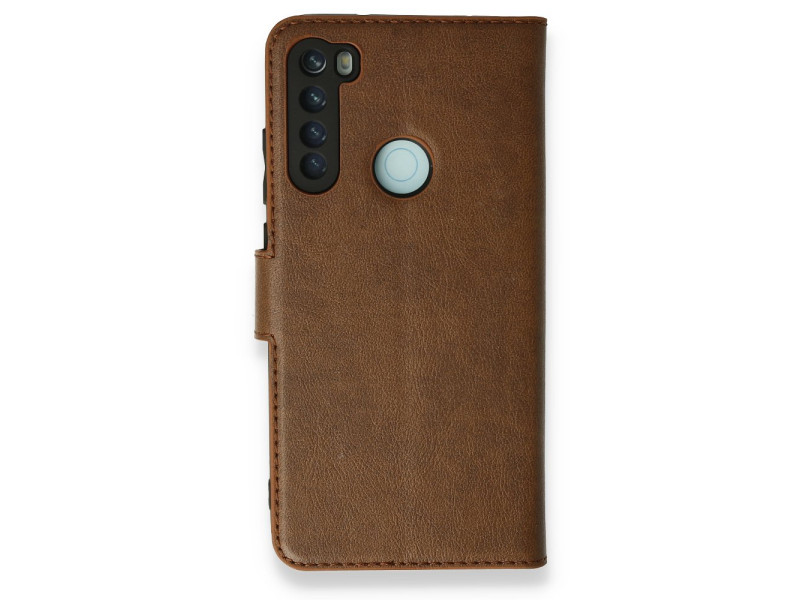Newface Xiaomi Redmi Note 8 Kılıf Trend S Plus Kapaklı Kılıf - Taba