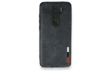 Newface Xiaomi Redmi Note 8 Pro Kılıf Loop Deri Silikon - Lacivert