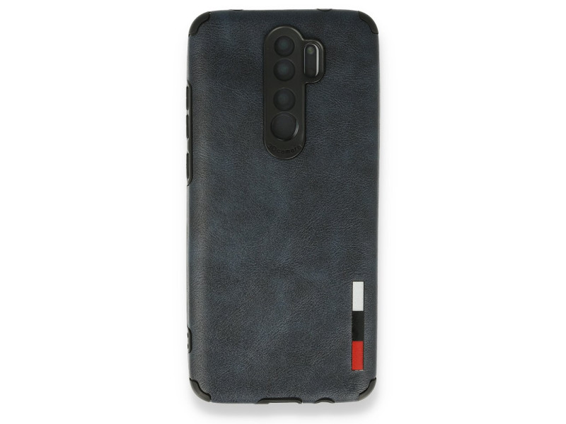 Newface Xiaomi Redmi Note 8 Pro Kılıf Loop Deri Silikon - Lacivert