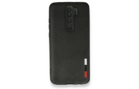 Newface Xiaomi Redmi Note 8 Pro Kılıf Loop Deri Silikon - Siyah