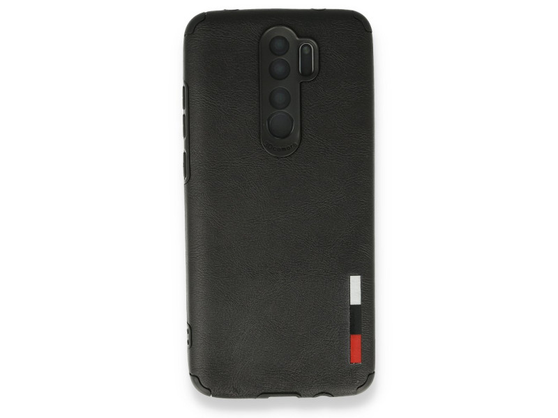 Newface Xiaomi Redmi Note 8 Pro Kılıf Loop Deri Silikon - Siyah