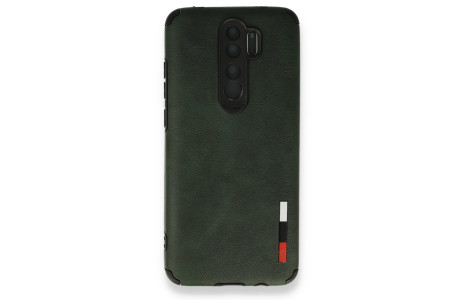 Newface Xiaomi Redmi Note 8 Pro Kılıf Loop Deri Silikon - Yeşil