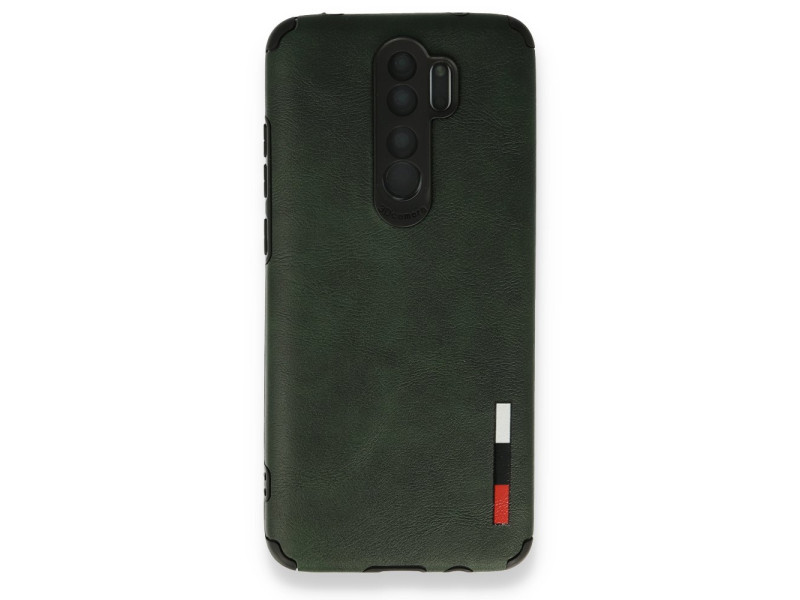 Newface Xiaomi Redmi Note 8 Pro Kılıf Loop Deri Silikon - Yeşil