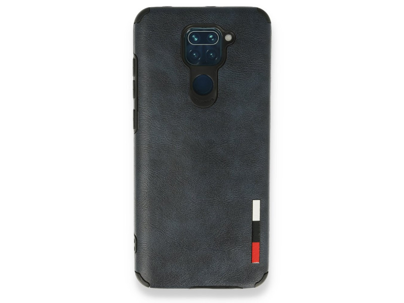 Newface Xiaomi Redmi Note 9 Kılıf Loop Deri Silikon - Lacivert