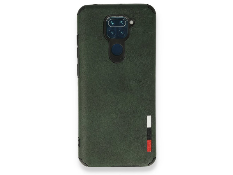 Newface Xiaomi Redmi Note 9 Kılıf Loop Deri Silikon - Yeşil