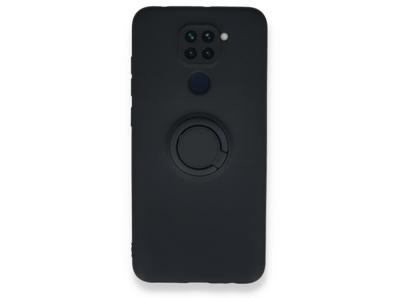 Newface Xiaomi Redmi Note 9 Kılıf Viktor Yüzüklü Silikon - Lacivert