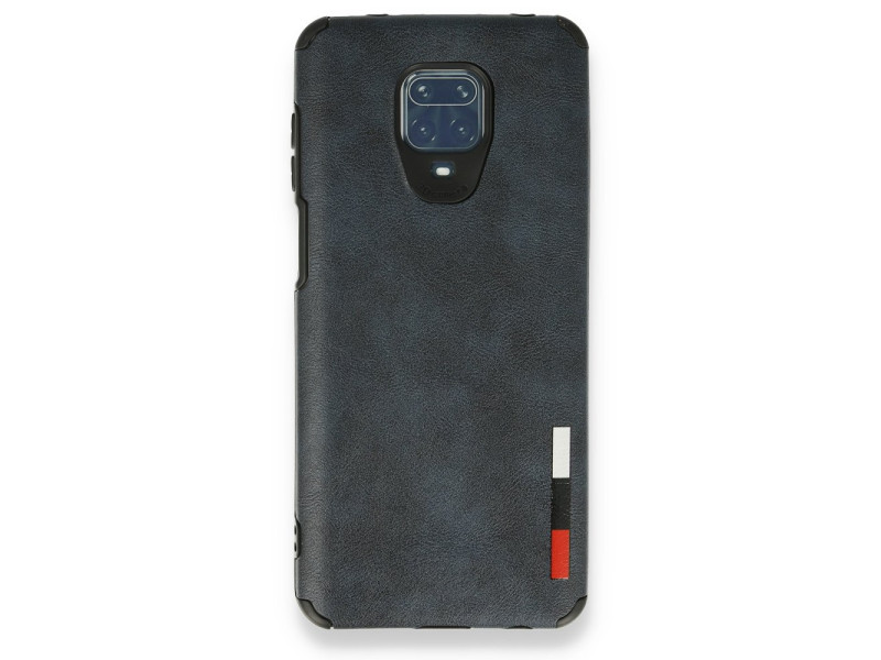 Newface Xiaomi Redmi Note 9 Pro Kılıf Loop Deri Silikon - Lacivert