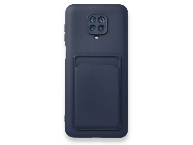 Newface Xiaomi Redmi Note 9S Kılıf Kelvin Kartvizitli Silikon - Lacivert