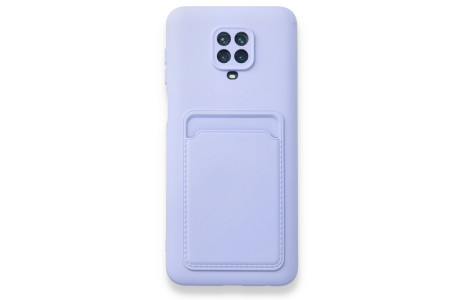 Newface Xiaomi Redmi Note 9S Kılıf Kelvin Kartvizitli Silikon - Lila