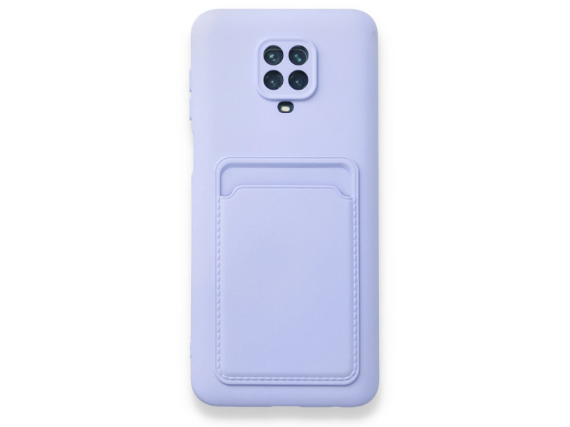 Newface Xiaomi Redmi Note 9S Kılıf Kelvin Kartvizitli Silikon - Lila