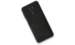 Newface Xiaomi Redmi Note 9S Kılıf Kelvin Kartvizitli Silikon - Siyah