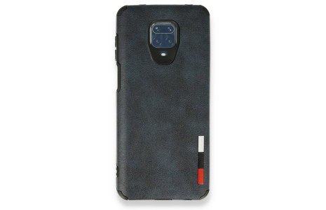 Newface Xiaomi Redmi Note 9S Kılıf Loop Deri Silikon - Lacivert