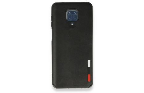 Newface Xiaomi Redmi Note 9S Kılıf Loop Deri Silikon - Siyah