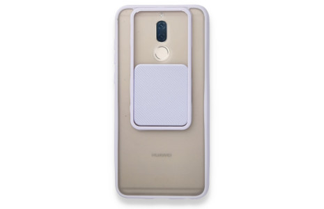 Newface Huawei Mate 10 Lite Kılıf Palm Buzlu Kamera Sürgülü Silikon - Lila