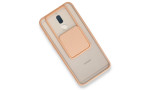 Newface Huawei Mate 10 Lite Kılıf Palm Buzlu Kamera Sürgülü Silikon - Pembe