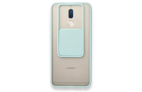 Newface Huawei Mate 10 Lite Kılıf Palm Buzlu Kamera Sürgülü Silikon - Turkuaz
