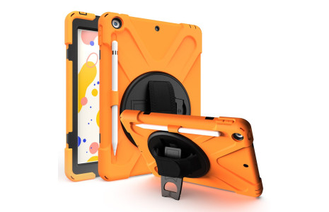 Newface iPad 10.2 (7.nesil) Kılıf Amazing Tablet Kapak - Turuncu