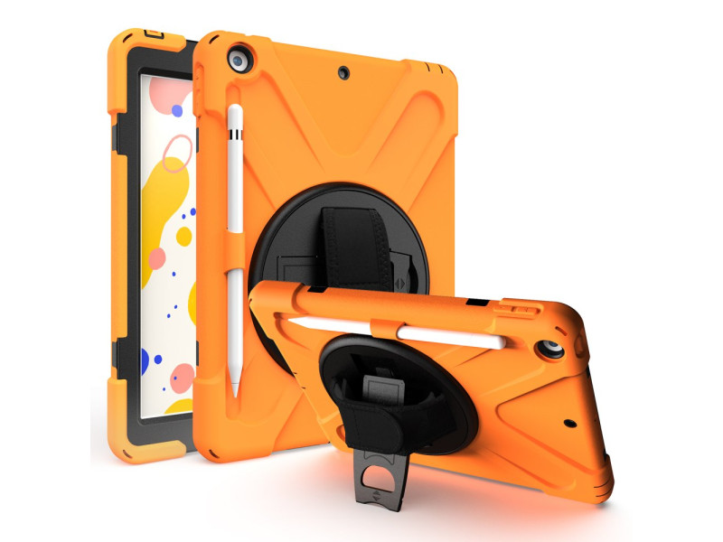 Newface iPad 10.2 (7.nesil) Kılıf Amazing Tablet Kapak - Turuncu