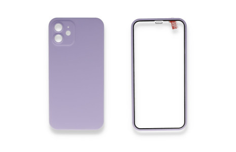 Newface iPhone 11 Kılıf 360 Full Body Silikon Kapak - Lila