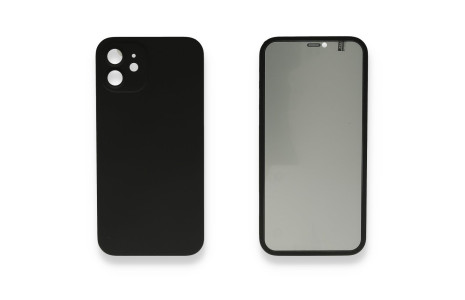 Newface iPhone 11 Kılıf 360 Hayalet Full Body Silikon Kapak - Siyah