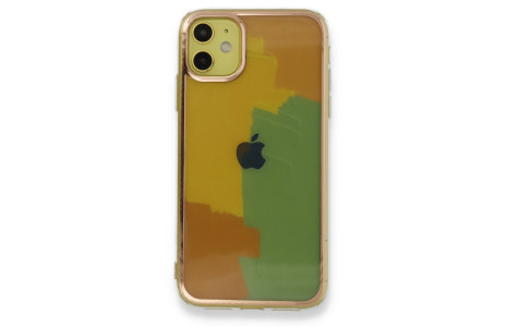 Newface iPhone 11 Kılıf Çiçekli Silikon - Kırmızı