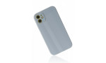 Newface iPhone 12 Kılıf Glass Kapak - Sky Blue