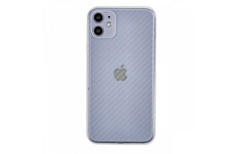 Newface iPhone 11 Kılıf Karbon PP Silikon - Şeffaf