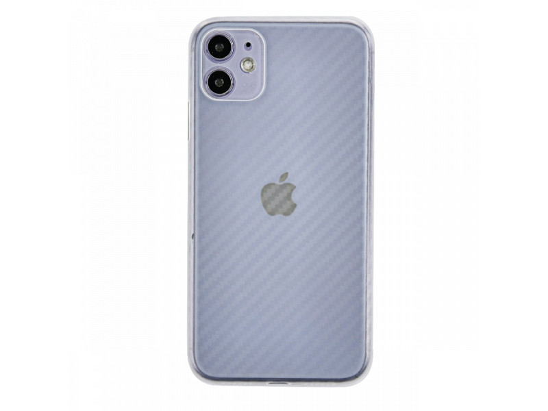 Newface iPhone 11 Kılıf Karbon PP Silikon - Şeffaf