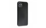 Newface iPhone 11 Kılıf Karbon PP Silikon - Siyah