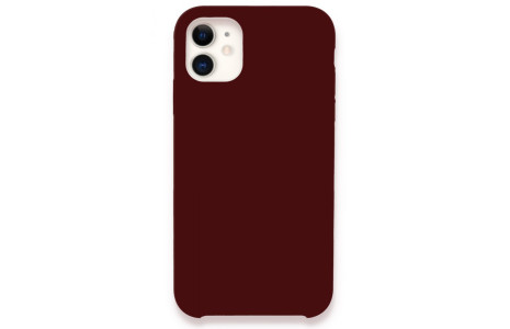 Newface iPhone 11 Kılıf Lansman Legant Silikon - Bordo
