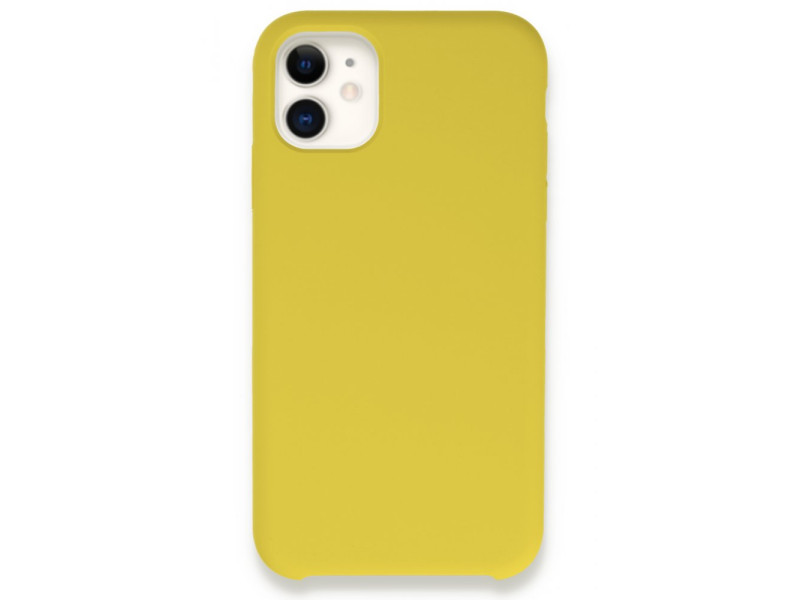 Newface iPhone 11 Kılıf Lansman Legant Silikon - Sarı