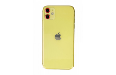 Newface iPhone 11 Metal Kamera Lens - Kırmızı