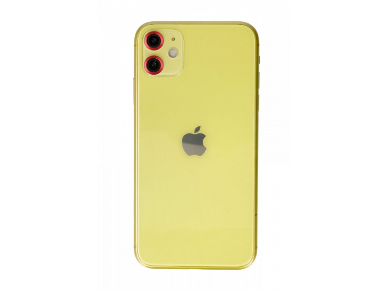 Newface iPhone 11 Metal Kamera Lens - Kırmızı