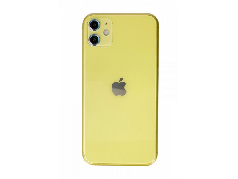 Newface iPhone 11 Metal Kamera Lens - Rainbow