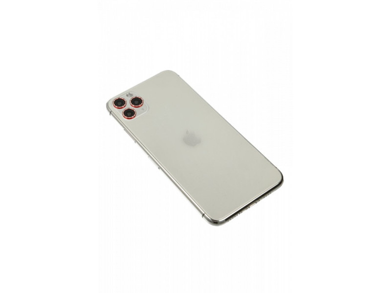 Newface iPhone 11 Pro Diamond Kamera Lens - Kırmızı