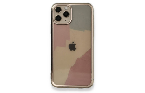 Newface iPhone 11 Pro Kılıf Çiçekli Silikon - Buz Mavi