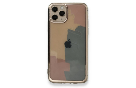 Newface iPhone 11 Pro Kılıf Çiçekli Silikon - Kırmızı