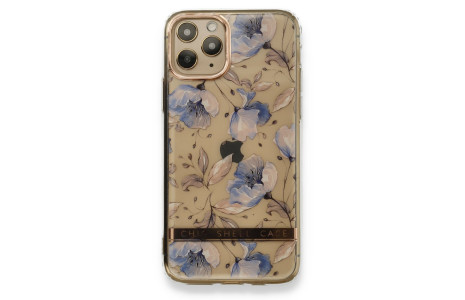 Newface iPhone 11 Pro Kılıf Çiçekli Silikon - Lila