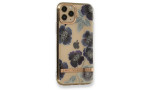 Newface iPhone 11 Pro Kılıf Çiçekli Silikon - Mor