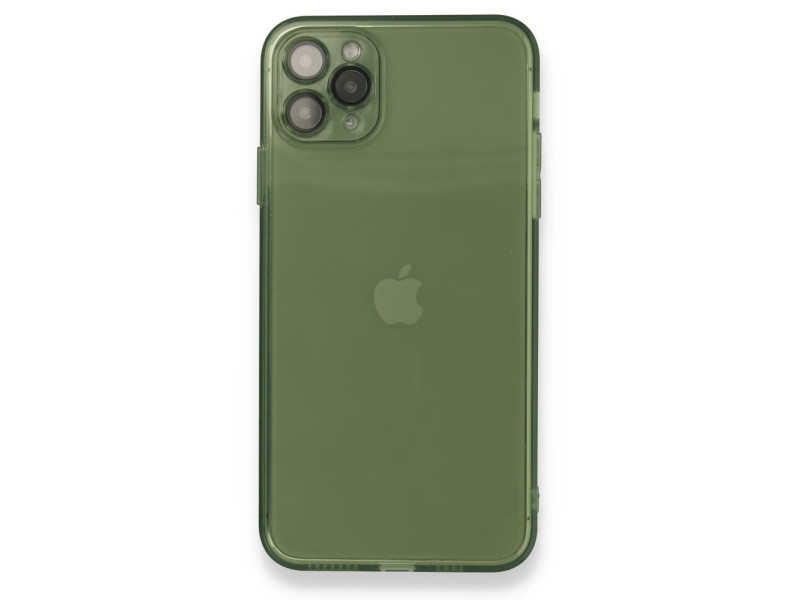 Newface iPhone 11 Pro Kılıf Fly Lens Silikon - Yeşil