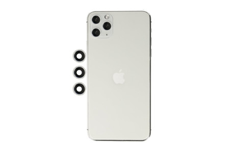 Newface iPhone 11 Pro Max Shine Kamera Lens - Gümüş