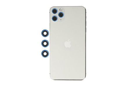Newface iPhone 11 Pro Max Shine Kamera Lens - Mavi