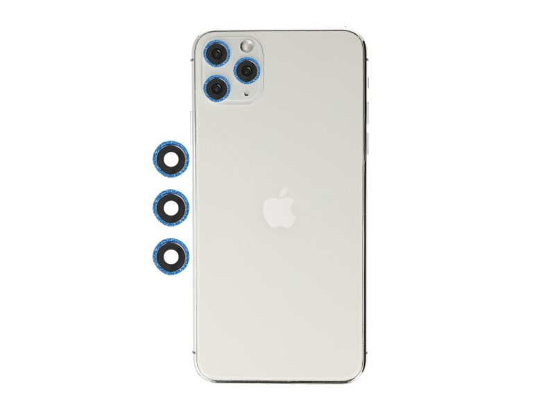 Newface iPhone 11 Pro Shine Kamera Lens - Mavi