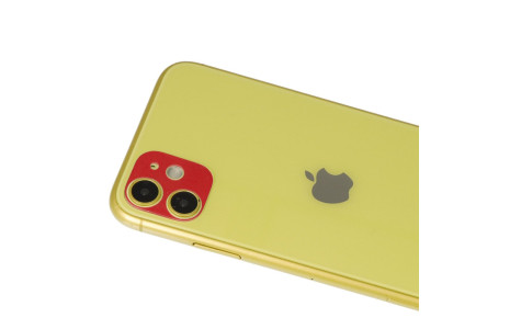 Newface iPhone 11 Rainbow Kamera Lens Koruma Cam - Kırmızı