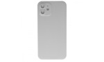 Newface iPhone 12 Kılıf 360 Full Body Silikon Kapak - Gümüş