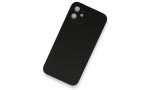 Newface iPhone 12 Kılıf 360 Hayalet Full Body Silikon Kapak - Siyah