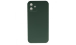 Newface iPhone 12 Kılıf 360 Mat Full Body Silikon Kapak - Koyu Yeşil